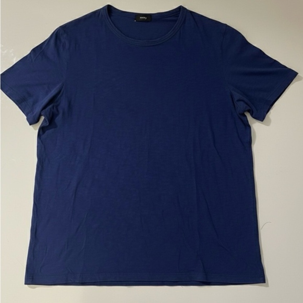 Theory Royal Blue Mens Crewneck Tee
